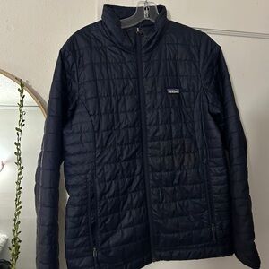 Patagonia Men's Dark Blue Puffer Jacket